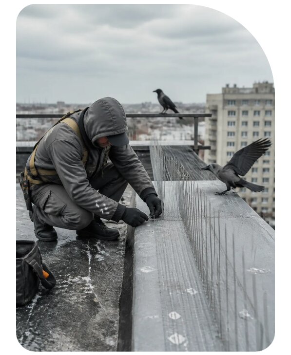 Защита от ворон под ключ в Краснотурьинске по цене от 5317 р. | Сенат-Кту